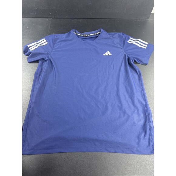 Adidas Men's Own The Run T-Shirt Large Navy Blue - Picture 1 of 7